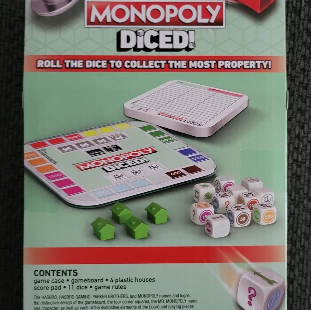 🆕 In The Box!! Monopoly Diced!! Travel game!! - Picture 2 of 2